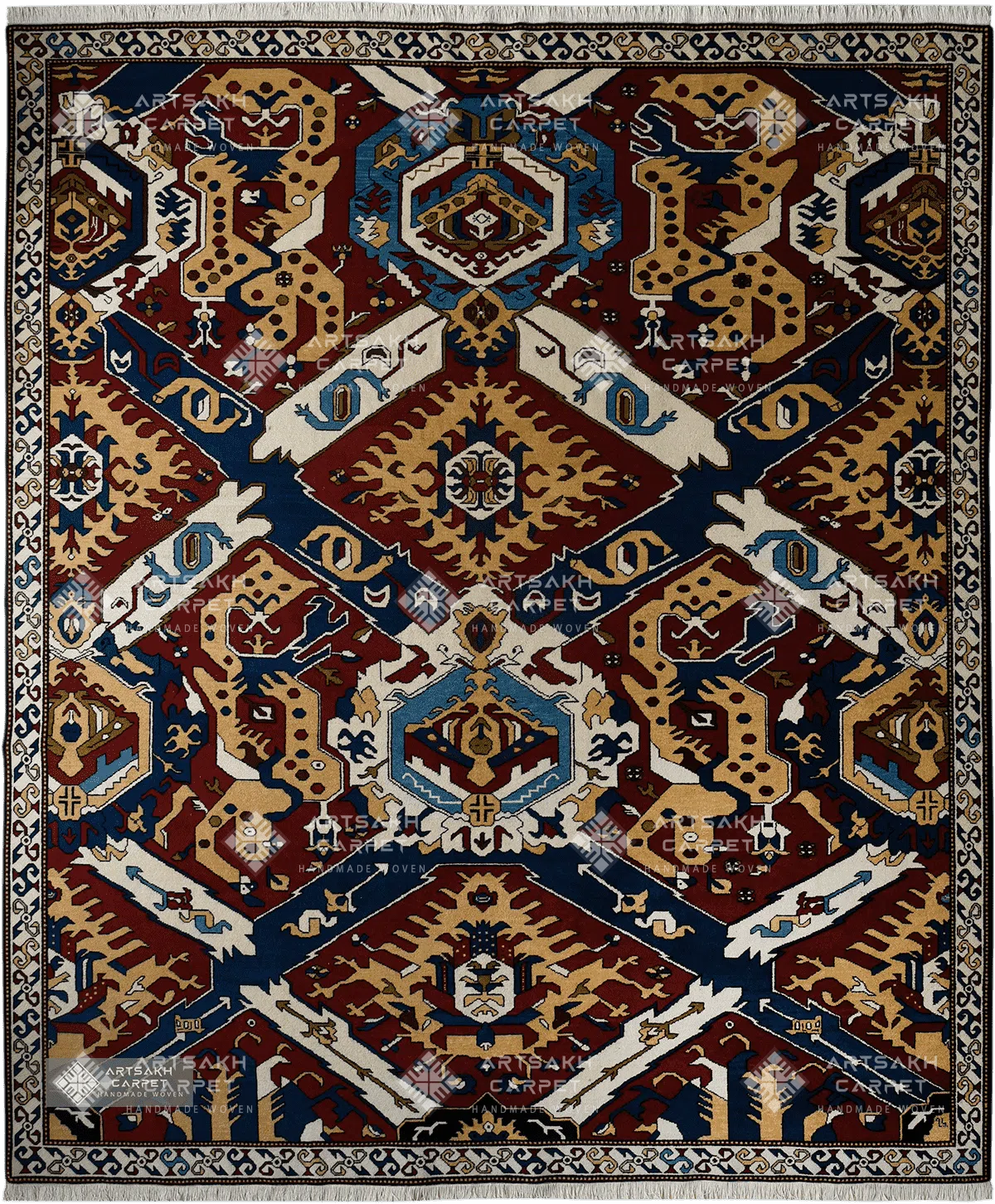Armenian traditional carpet Dasakan Vishapagorg