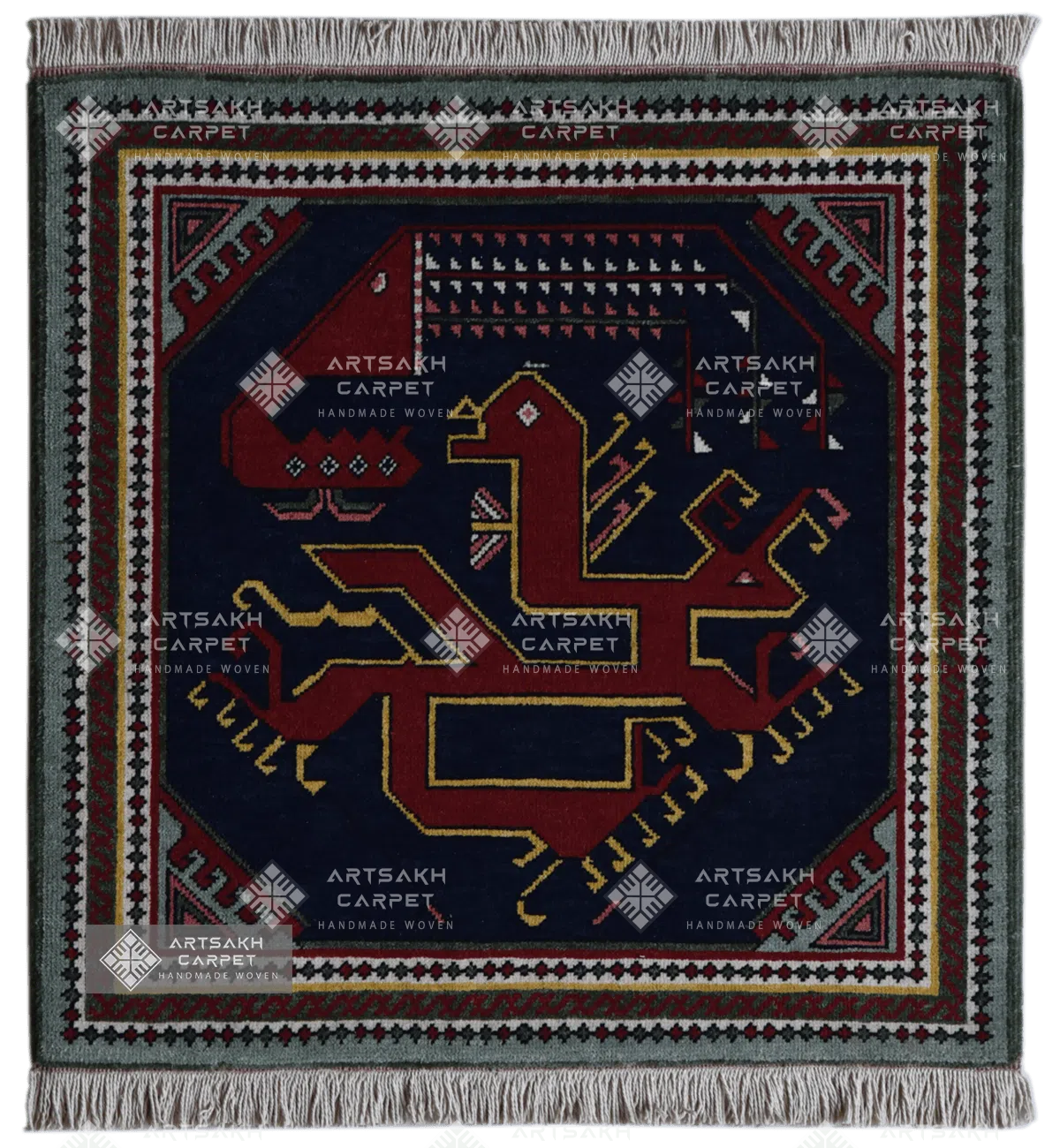 Традиционный армянский ковер Ковер- Дракон