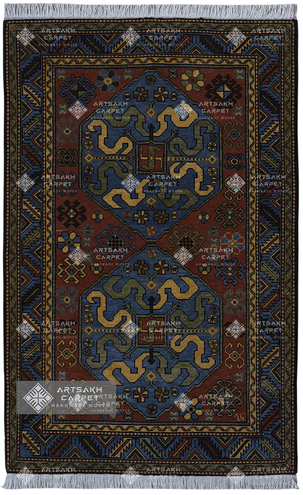 Традиционный армянский ковер Ковер-Дракон Хндзореск