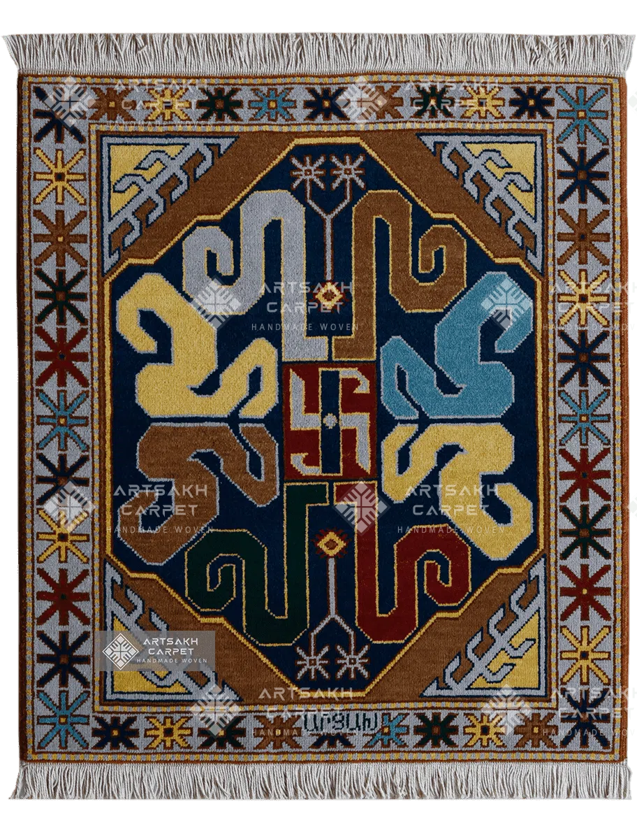 Armenian traditional carpet Khndzoresk Vishapagorg