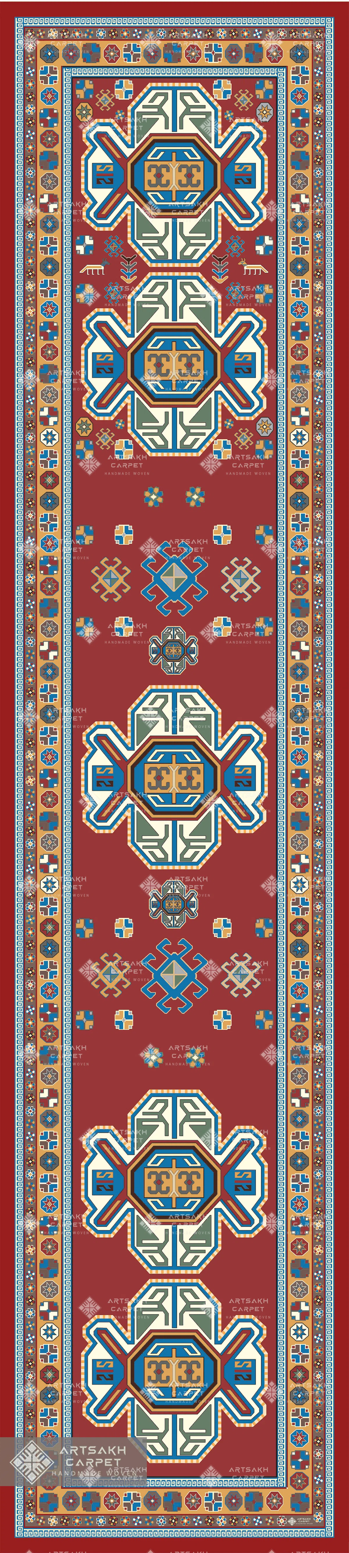Шелковый армянский шарф