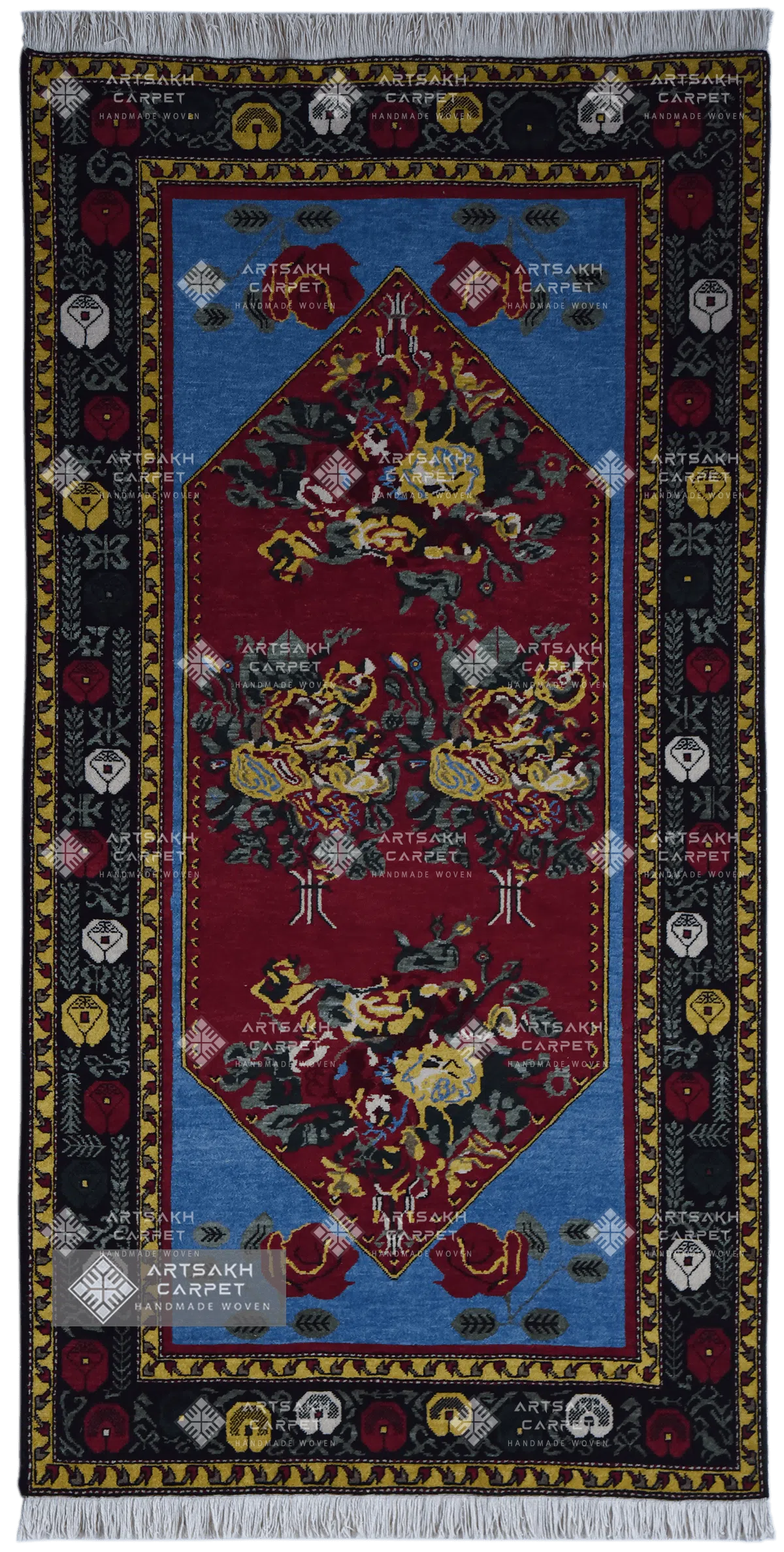 Armenian classic carpet Shushi rose